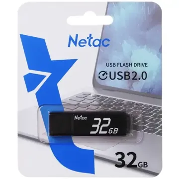 флеш-драйв NETAC U351 USB2.0 32GB black, купить в rim.org.ru, гарантия на товар, доставка по ДНР