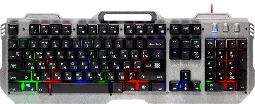 Клавиатура DEFENDER (45350)Assault GK-350L Metal RU,RGB ,19 Anti-Ghost, купить в rim.org.ru, гарантия на товар, доставка по ДНР