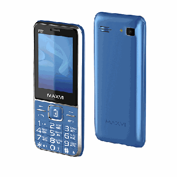 Мобильный телефон MAXVI P22 Blue, купить в rim.org.ru, гарантия на товар, доставка по ДНР