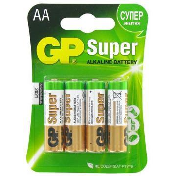Батарейка GP Super Alkaline 15АА 2CR4 (3+1), купить в rim.org.ru, гарантия на товар, доставка по ДНР