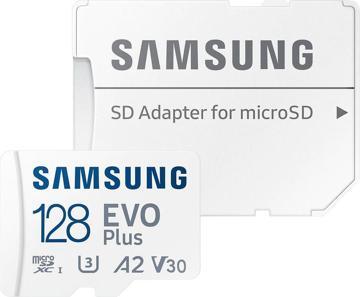 Карта памяти SAMSUNG microSDXC 128GB EVO PLUS A2 V30 (MB-MC128KA/RU), купить в rim.org.ru, гарантия на товар, доставка по ДНР