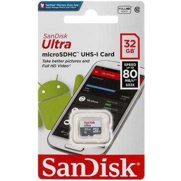 карта памяти SANDISK microSDHC 32GB Ultra A1 C10 UHS-I 120MB/s no ad, купить в rim.org.ru, гарантия на товар, доставка по ДНР