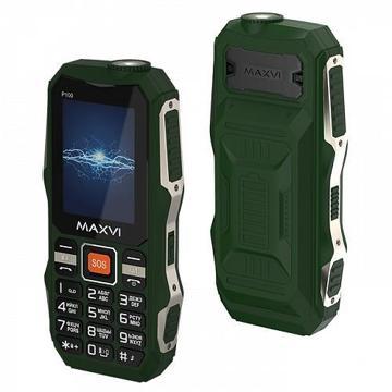 Мобильный телефон MAXVI P100 (Green), купить в rim.org.ru, гарантия на товар, доставка по ДНР