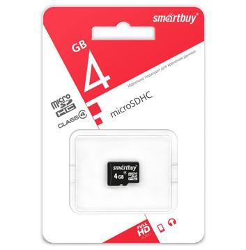 карта памяти SmartBuy microSDHC 4GB Class 10 no adapter, купить в rim.org.ru, гарантия на товар, доставка по ДНР