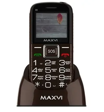 Мобильный телефон MAXVI B5 (Brown), купить в rim.org.ru, гарантия на товар, доставка по ДНР