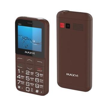 Мобильный телефон MAXVI B231 (Brown), купить в rim.org.ru, гарантия на товар, доставка по ДНР