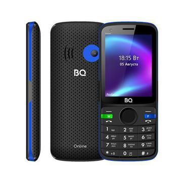 Мобильный телефон BQ BQM-2800G Online (Black+Blue), купить в rim.org.ru, гарантия на товар, доставка по ДНР