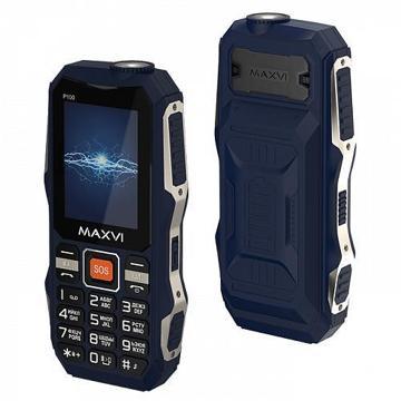 Мобильный телефон MAXVI P100 (Blue), купить в rim.org.ru, гарантия на товар, доставка по ДНР