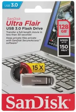 флеш-драйв SANDISK 128GB USB 3.0 Flair, купить в rim.org.ru, гарантия на товар, доставка по ДНР