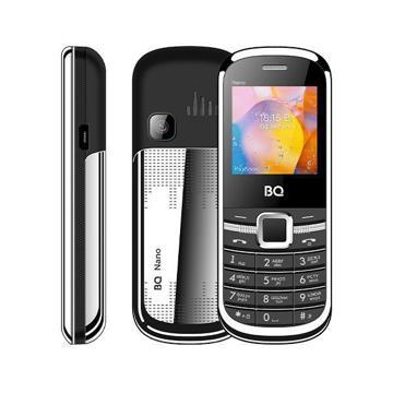 Мобильный телефон BQ BQM-1415 Nano (black+silver), купить в rim.org.ru, гарантия на товар, доставка по ДНР