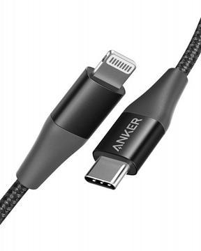 Кабель ANKER Powerline+ II USB-C to Lightning MFI 0,9м A8652 (Black), купить в rim.org.ru, гарантия на товар, доставка по ДНР
