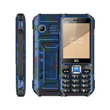 Мобильный телефон BQ BQM-2824 Tank T Camouflage Blue, купить в rim.org.ru, гарантия на товар, доставка по ДНР
