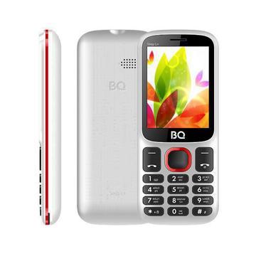 Мобильный телефон BQ BQM-2440 Step L+ White+Red, купить в rim.org.ru, гарантия на товар, доставка по ДНР