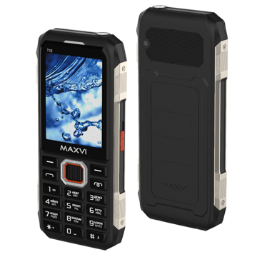 Мобильный MAXVI T12 black, купить в rim.org.ru, гарантия на товар, доставка по ДНР