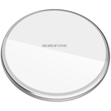 Беспроводная зарядка BOROFONE BQ3 Preference silver, купить в rim.org.ru, гарантия на товар, доставка по ДНР