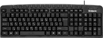 Клавиатура DEFENDER (45470) Focus HB-470 RU black, купить в rim.org.ru, гарантия на товар, доставка по ДНР