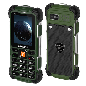 Мобильный MAXVI R1 Green, купить в rim.org.ru, гарантия на товар, доставка по ДНР