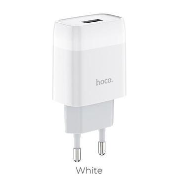 Зарядное устройство HOCO C72A 1USB 2.1A (White), купить в rim.org.ru, гарантия на товар, доставка по ДНР