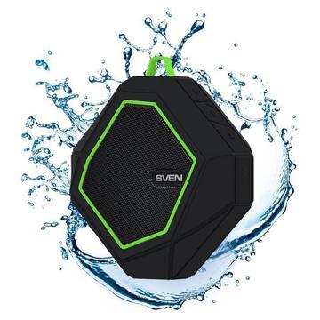 Акустическая система SVEN PS-77 1.0 Bluetooth black/green, купить в rim.org.ru, гарантия на товар, доставка по ДНР
