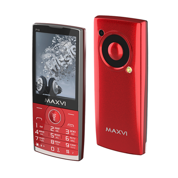 Мобильный телефон MAXVI P19 (wine-red), купить в rim.org.ru, гарантия на товар, доставка по ДНР
