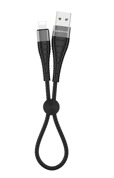Кабель BOROFONE BX32 Lightning нейлон 0.25м (Black), купить в rim.org.ru, гарантия на товар, доставка по ДНР
