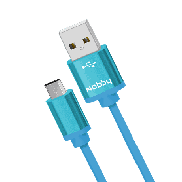 Кабель передачи данных NOBBY Дата-кабель Practic DT-005 USB-microUSB 1m синий, купить в rim.org.ru, гарантия на товар, доставка по ДНР