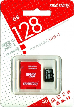 Карта памяти SMARTBUY microSDXC 128 Gb UHS-I class10+ad, купить в rim.org.ru, гарантия на товар, доставка по ДНР