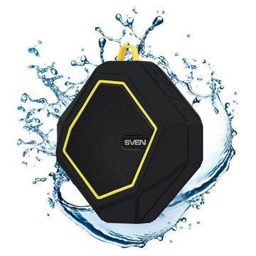 Акустическая система SVEN PS-77 1.0 Bluetooth black/yellow, купить в rim.org.ru, гарантия на товар, доставка по ДНР