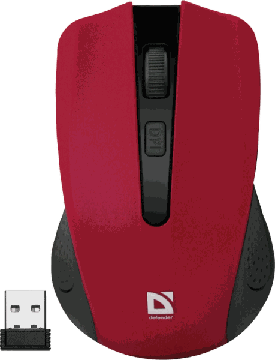 Мышь DEFENDER (52937)Accura MM-935 Wireless red, купить в rim.org.ru, гарантия на товар, доставка по ДНР