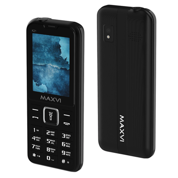Мобильный телефон MAXVI K21 Black, купить в rim.org.ru, гарантия на товар, доставка по ДНР