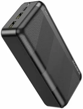 Внешний аккумулятор BOROFONE BJ27B (Black) 30000mAh 2USB 2.1A LED, купить в rim.org.ru, гарантия на товар, доставка по ДНР