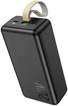 Внешний аккумулятор HOCO J87B 30000mAh PD 20W+QC3.0 LED (Black), купить в rim.org.ru, гарантия на товар, доставка по ДНР