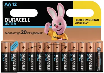 Батарейка DURACELL Ultra Power AA LR6 1x12 шт, купить в rim.org.ru, гарантия на товар, доставка по ДНР