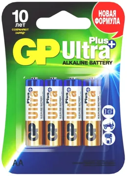 Батарейка GP Ultra Plus Alkaline (15AUP C2), купить в rim.org.ru, гарантия на товар, доставка по ДНР