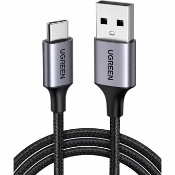 Кабель UGREEN US288 USB - Type-C Cable Aluminum Braid 1м (Black), купить в rim.org.ru, гарантия на товар, доставка по ДНР