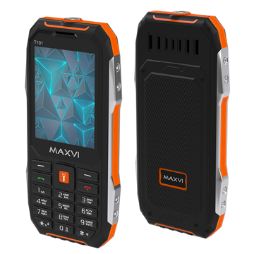 Мобильный телефон MAXVI T101 Orange, купить в rim.org.ru, гарантия на товар, доставка по ДНР