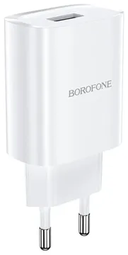Сетевая зарядка BOROFONE BN1 2USB 2.1A (White), купить в rim.org.ru, гарантия на товар, доставка по ДНР