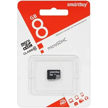 Карта памяти  SmartBuy microSDHC 8GB Class 4 no adapter, купить в rim.org.ru, гарантия на товар, доставка по ДНР