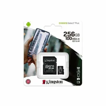 Карта памяти KINGSTON microSDXC 256Gb Canvas Select+ A1 (R100/W85) +ad, купить в rim.org.ru, гарантия на товар, доставка по ДНР