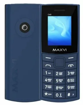 Мобильный телефон MAXVI C40 (Blue), купить в rim.org.ru, гарантия на товар, доставка по ДНР