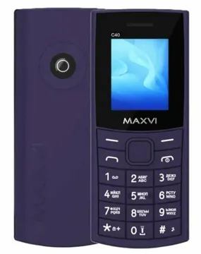Мобильный телефон MAXVI C40 (Purple), купить в rim.org.ru, гарантия на товар, доставка по ДНР