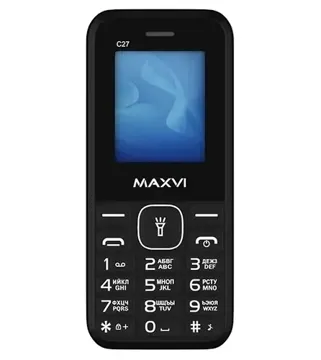 Мобильный телефон MAXVI C27 Black, купить в rim.org.ru, гарантия на товар, доставка по ДНР