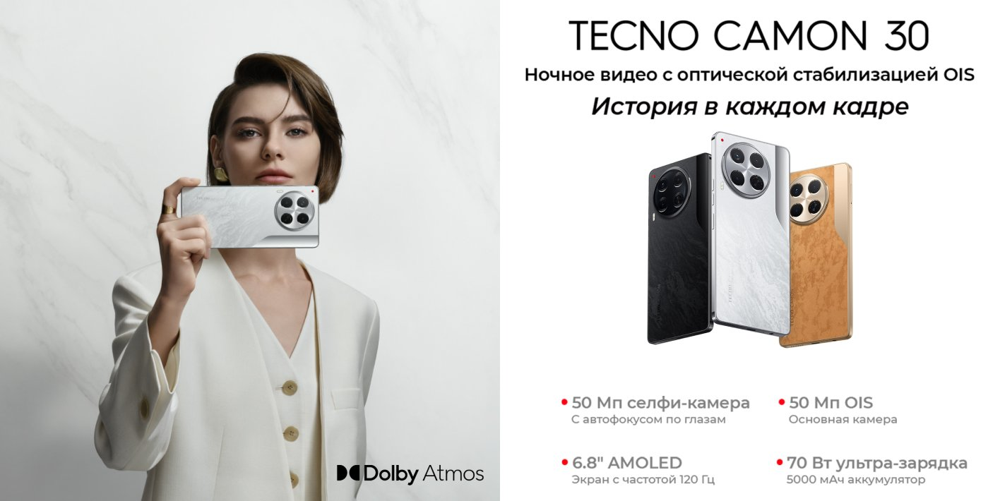 Купить Смартфон TECNO Camon 30 (CL6) 6.78